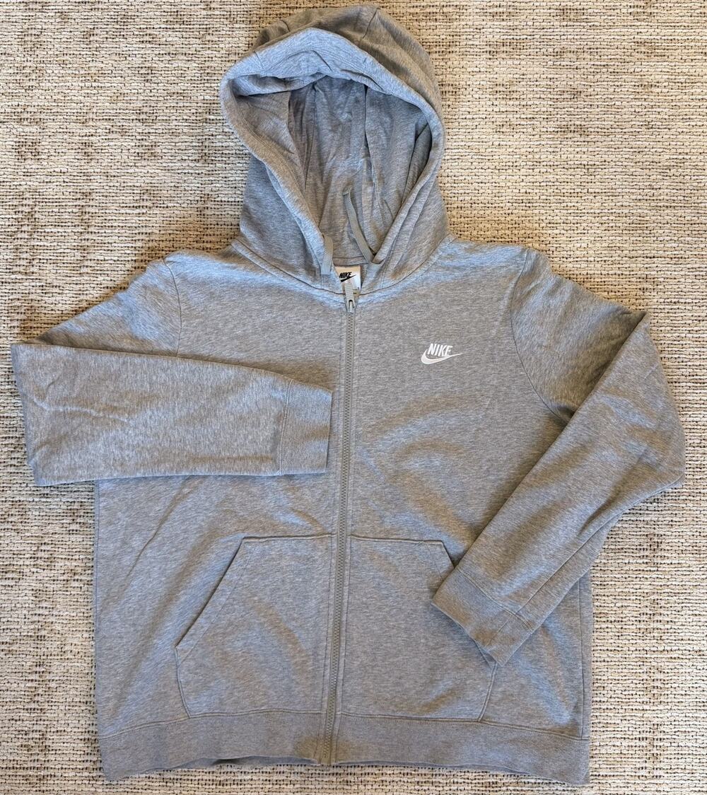 Nike Full-Zip Hoodie Size L Gray